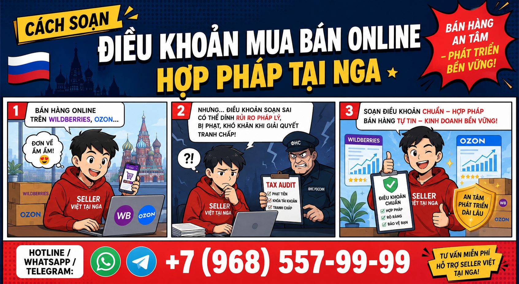 Cách Soạn Điều Khoản Mua Bán Online Hợp Pháp Tại Nga