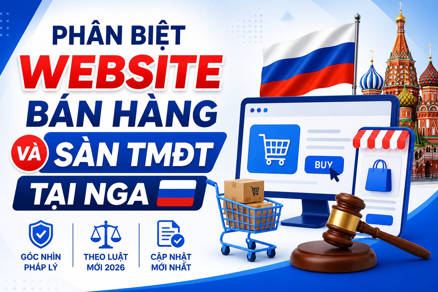 Phân Biệt Website Bán Hàng Và Sàn TMĐT Tại Nga: Góc Nhìn Pháp Lý Theo Luật Mới 2026