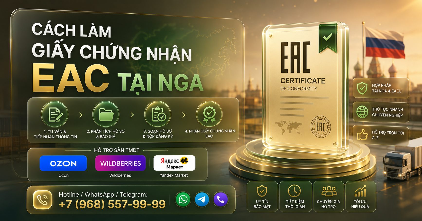Cách Làm Giấy Chứng Nhận EAC Tại Nga